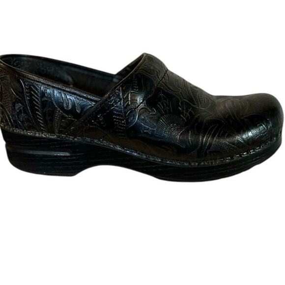 Dansko Professional Tooled Leather Clogs Womens size 39 US 8.5-9 - Picture 7 of 10